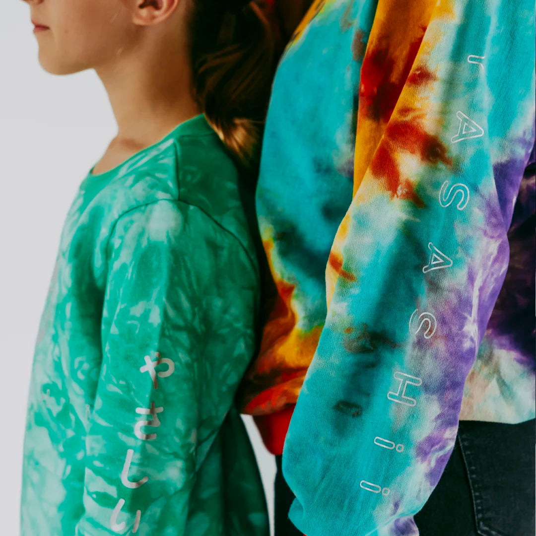 Yasashii-Australia-Purple-Tie-dye-clothong-colourful-clothing-for-boys-Seed-Gorman-French-Terry-Jumper-Japanese-inspaired-Bright-bold-clothing-Yasashii