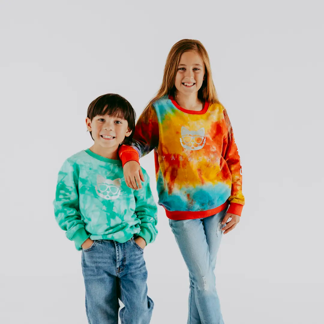 Yasashii Australia™-Kids-tie-dye-clothing-skatewear-surfwear-streetwear-Boyswaer-Boys -Boys-Fashion-Kids-Fashion-Seed-Gorman-Colourful-Kidswear