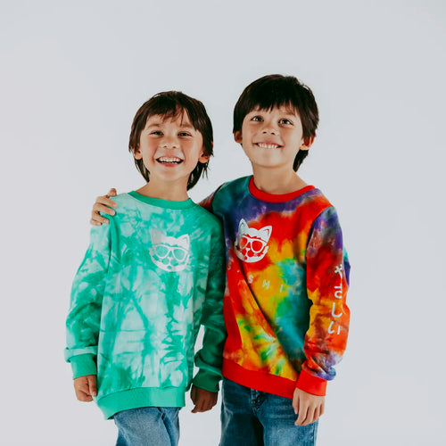 Yasashii-Australia-Kids-clothing -Tie-Dye-Boys-Clothing-Streetwear-Surfwear-Skatewear-Seed-Gorman-Colourful-Boys-clothing